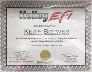 Holley EFI Certified Tuner - Keith Brewer, Risingsun, OH